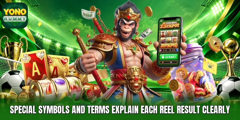 Special symbols and terms explain each reel result clearly Special symbols and terms explain each reel result clearly